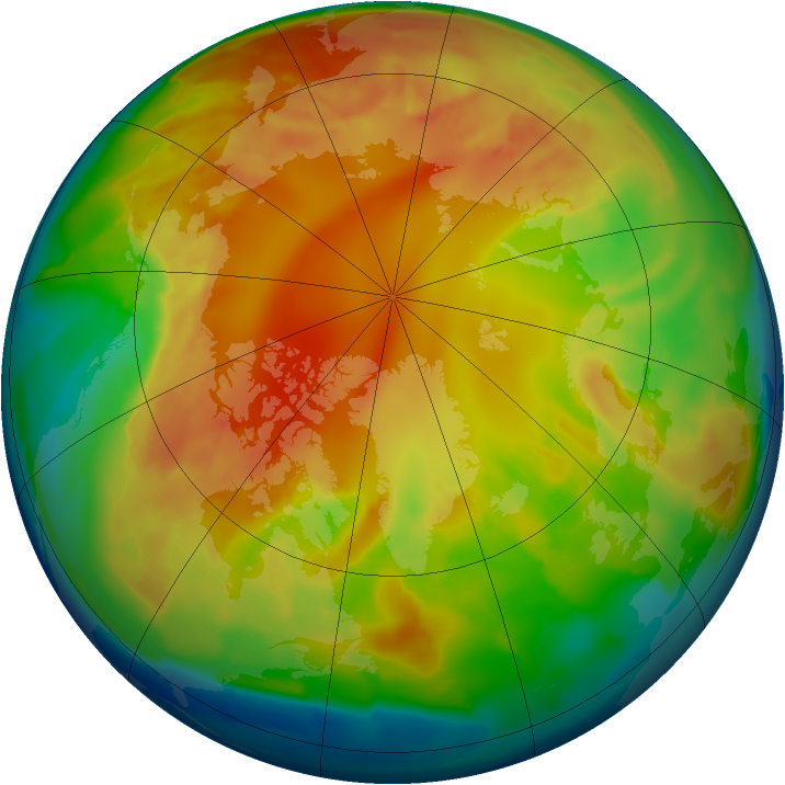 Arctic ozone map for 14 February 2013